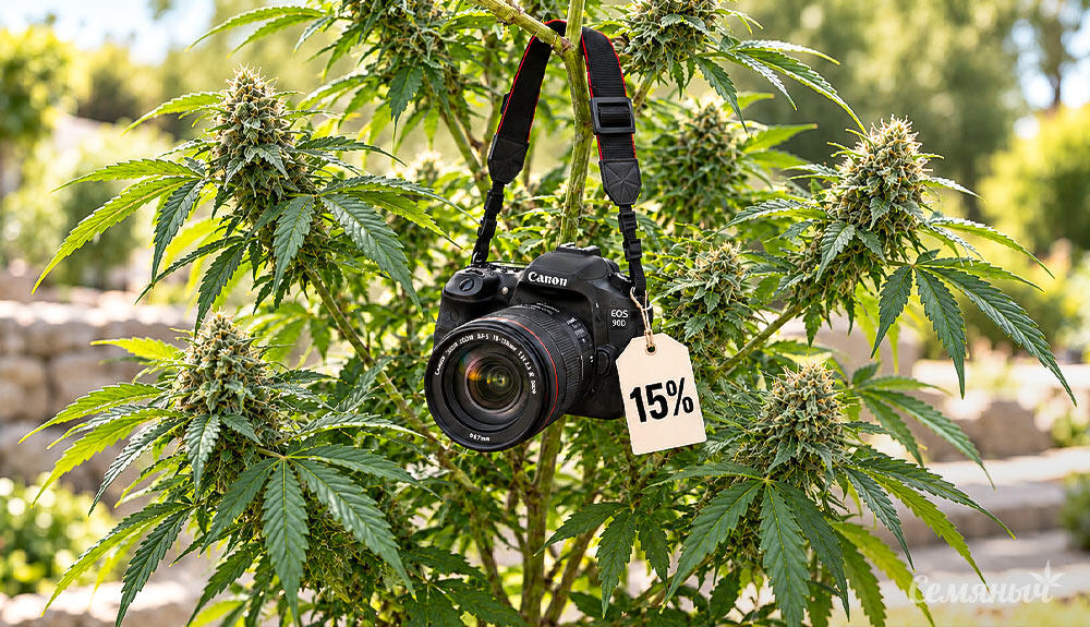 Скидка 15% на фотопериодные сорта Скидка на фотопериодные сорта