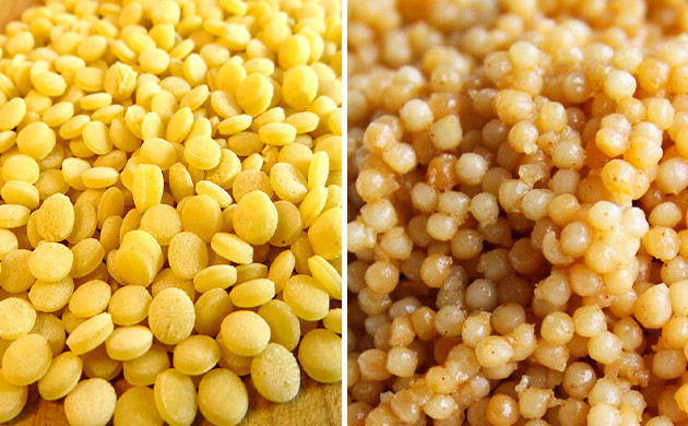 Крупа кус-кус Кус-кус в сыром и сваренном виде