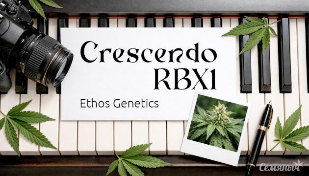 Гроурепорт сорта конопли Crescendo RBX1 от Ethos Genetics