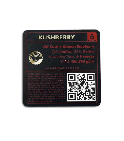 Семена сорта Kushberry fem (DNA Genetics)