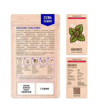 Семена конопли сорта Kush Mints Fast Version