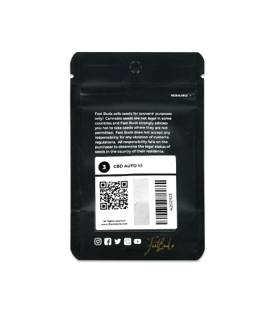 Семена сорта CBD Auto 1:1 auto fem (FastBuds Seeds)