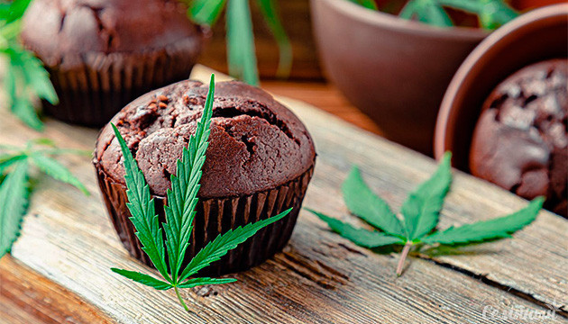 Кекс с добавлением марихуаны Кекс с каннабисом